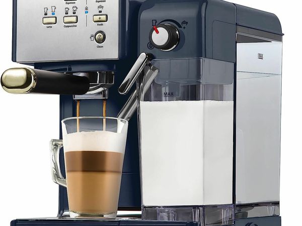 CoffeeHouse Coffee Machine | Espresso, Cappuccino and Latte Maker | 19 Bar Italian Pump | Automatic Milk Frother | ESE Pod Compatible | Navy