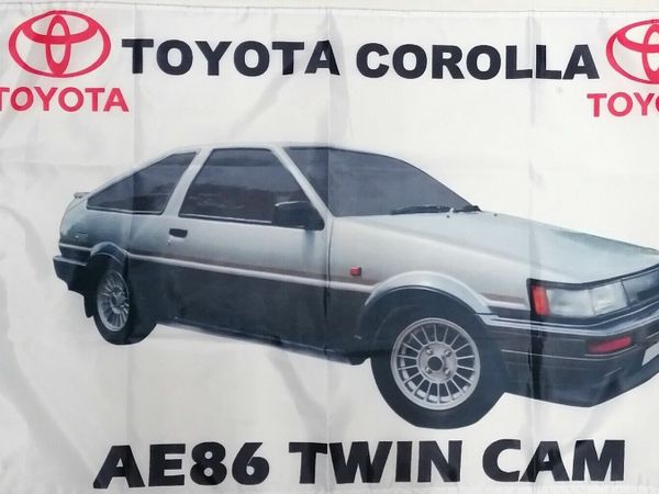 Toyota Corolla AE86 twin cam flag