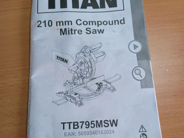 T10 mitre saw used twice as good as new as