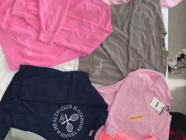 Bundle of women’s hoodies and sweatshirts