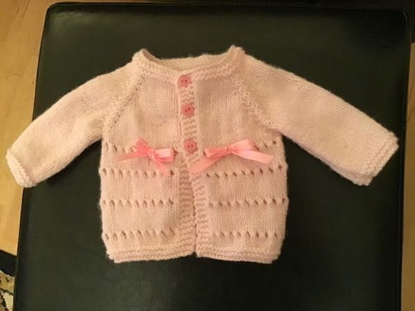 Baby Pink New Handknitted  Cardigan - Newborn