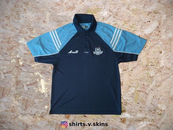 Dublin GAA Polo Shirt - Excellent Condition - GAA Jersey Gaelic Football Hurling Retro Shirt Baile Atha Cliath Dubs Blue Jersey Medium Arnotts