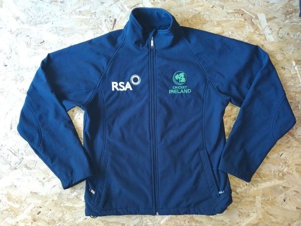 Ireland Cricket Water Resistant Softshell Jacket  - Excellent Condition -  O'Neills Windbreaker Fleece Lined