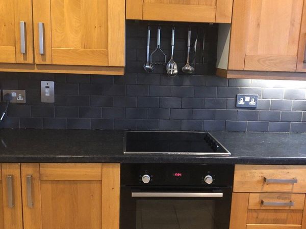 Oak Kitchen units with oven & dishwasher in Howth