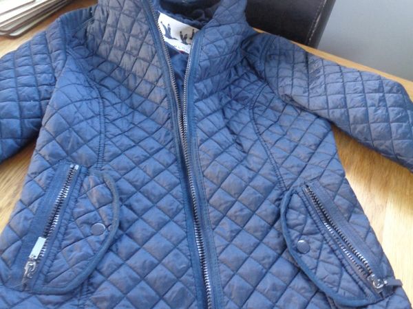 Ladies Navy Quilted Jacket for Sale