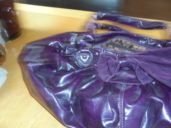 Ladies Aubergine Handbag for Sale