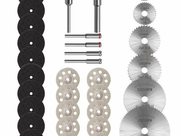 Cutting Discs for Rotary Tool, Saw Blades with 1/8" Shank Mini Diamond Cutting Wheel