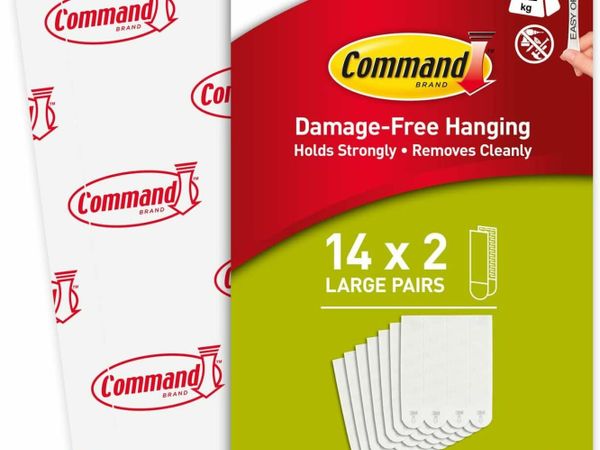 Command Picture Hanging Strips, Value Pack - 14 x 2 Large Adhesive Strips