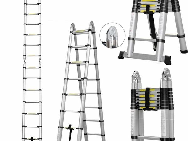 5M Telescopic Ladder DIY Aluminum Alloy Folding