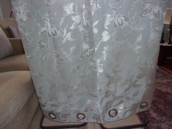 PAIR LINED CURTAINS     NEW