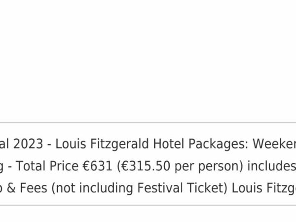 Festival Tickets - Forever Young 3 day package