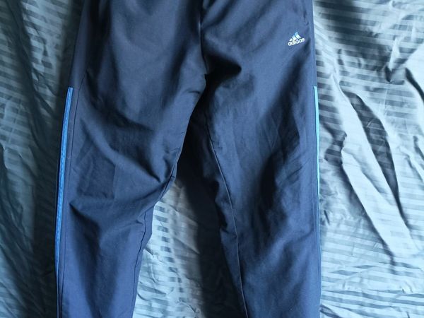 Adidas Tracksuit Bottoms Navy w/ Blue Deatiling