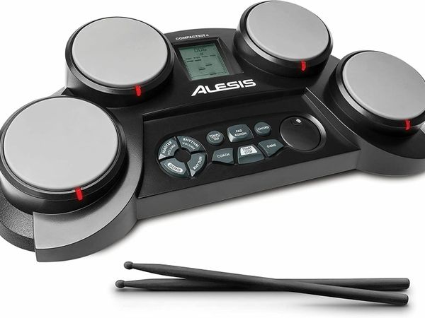 Portable Tabletop Electric Drum Kit with 4 Pads