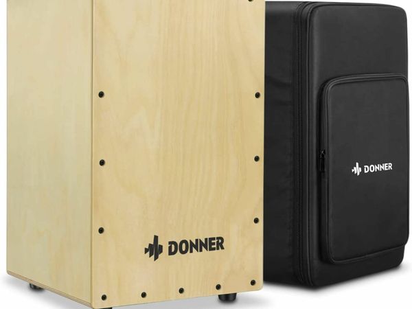 Donner DCD-1 Cajon Drum Box Full Size Wooden Cajon Drum Kit