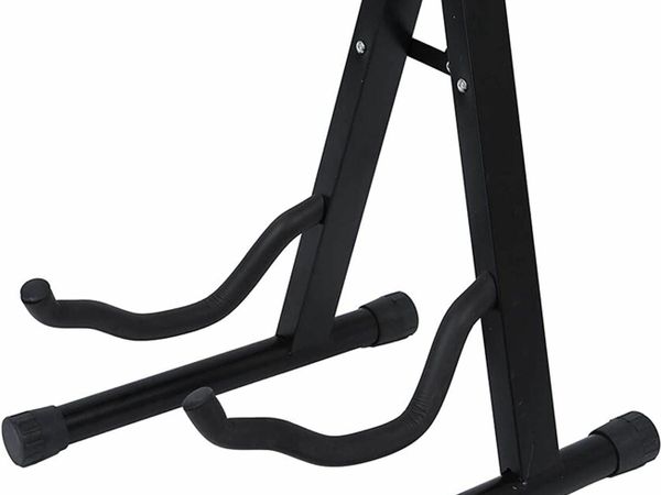 KEPLIN Guitar Stand A Frame Foldable Universal Fits All Guitars Acoustic Electric Bass Stand A (Guitar Stand)