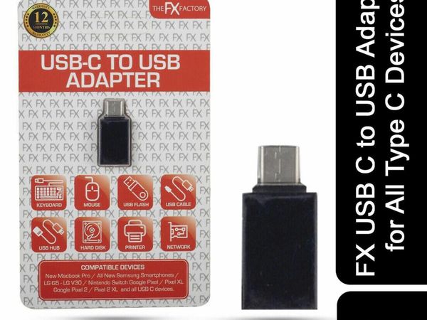FX USB C to USB Adapter for All Type C Devices FREE POST