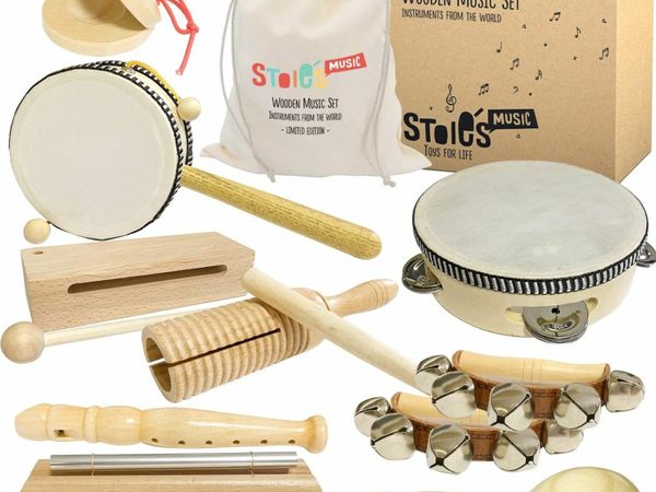 Stoie’s International Wooden Musical Instruments for Toddlers, Percussion Instruments, Baby Instruments, Baby Musical Instruments, Baby Musical Instrument,...