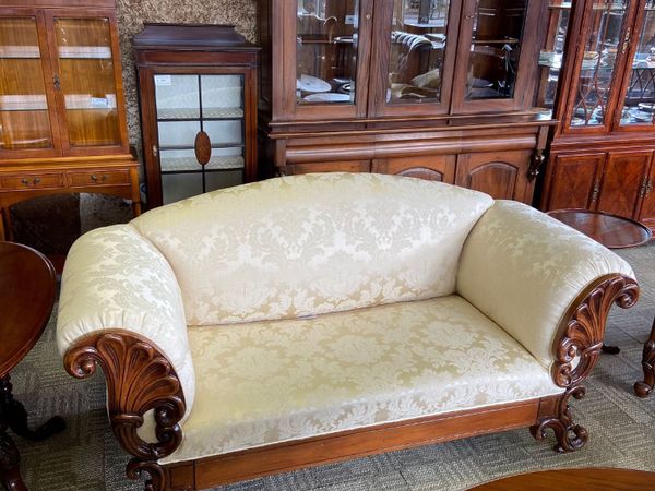 beautiful cream French style chaise lounge