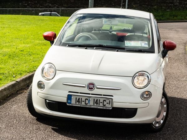 Fiat 500, low mileage, NCT 2 yrs, White & Red