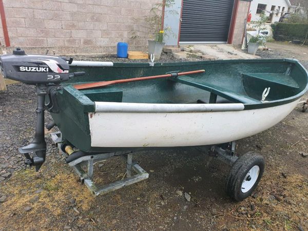 12ft fishing boat, trailer and outboard