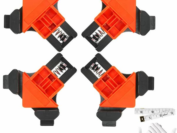 LOPOTIN 4Pcs Corner Clamps Wood Angle Clamp for Woodwork