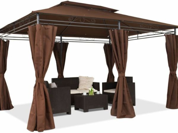 Gazebo | 3 x 4 | brown | free delivery | payment on delivery