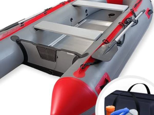 Inflatable Boat 3.30 m for 5 + 1 People Max 566 kg Aluminium Base - On Sale - Free Delivery