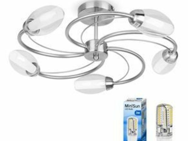 Sale  New Loredana 5-Light Semi Flush Mount RRP € 92.03 with Great Discount now only  € 46.02