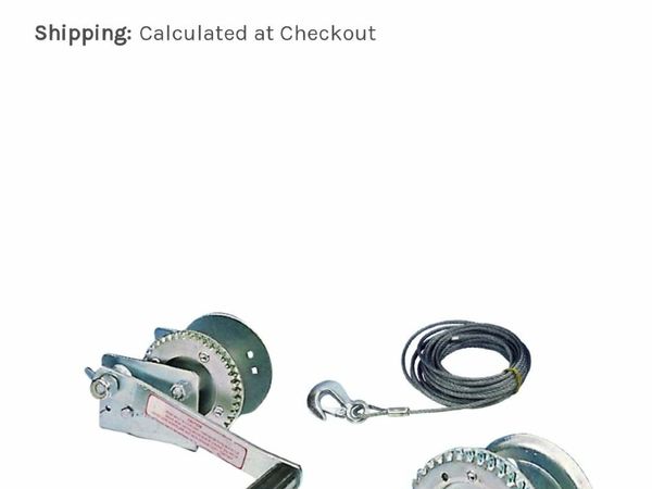 Low price Winch with wire rope €36