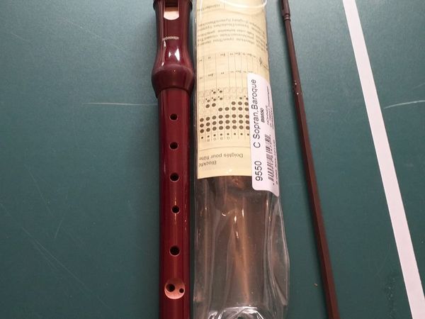 Hohner pearwood Sopran Baroque fingering flute