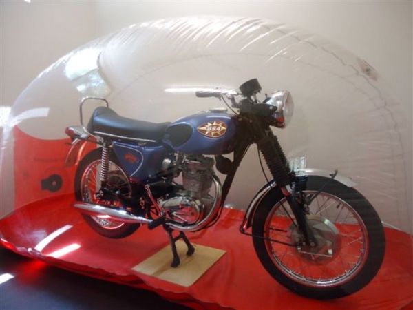 Carcoon Indoor Motorcycle Bubble - Solid blue cove