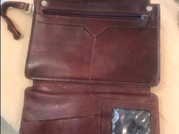 Quality Leather Wrist / Clutch Bag