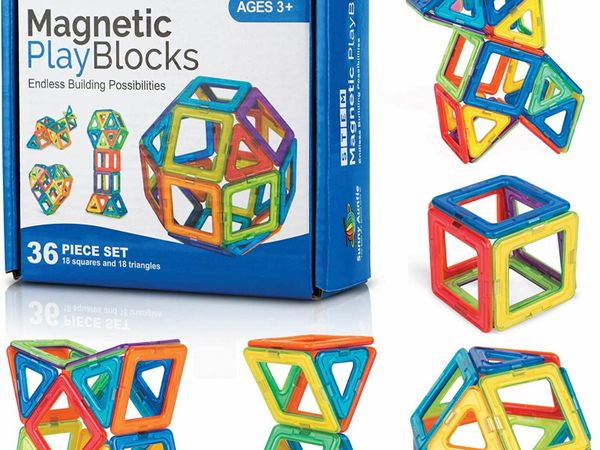 Sunny Auntie Magnetic Building Blocks Magnetic Tiles Set