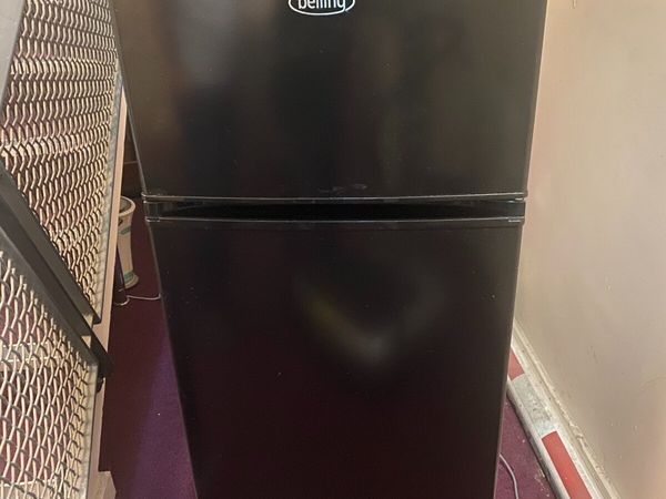 Belling black fridge freezer