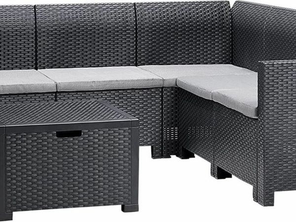 Garden furniture | Corner sofa + coffee box table | Free delivery | Payment on delivery