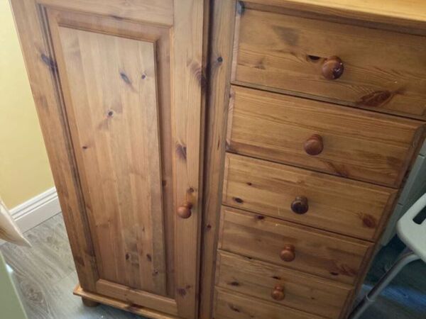 Small wardrobe   chest of drawers