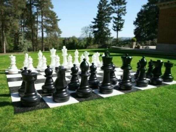 Giant garden chess set