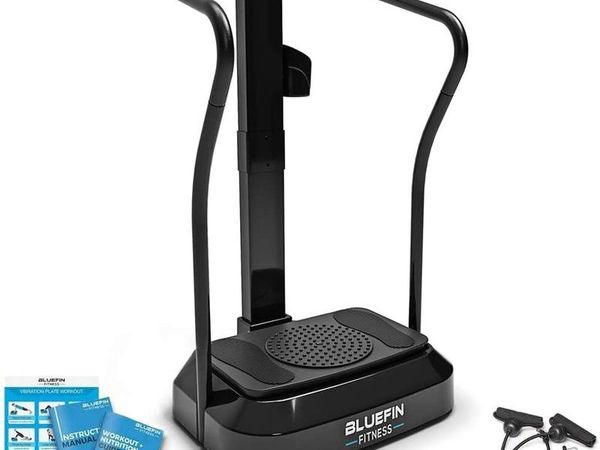 Bluefin Fitness Vibration Plate | Pro Model | Upgraded Design With Silent Motors | Comes with Built in Speakers
