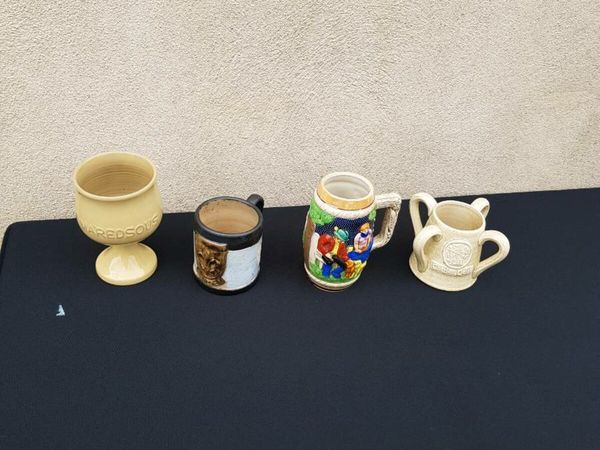 By post only lot of 4 beer mugs