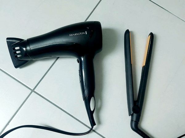 Remington hair dryer and straightener