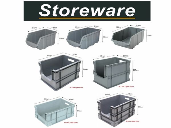 New Grey Storage Boxes