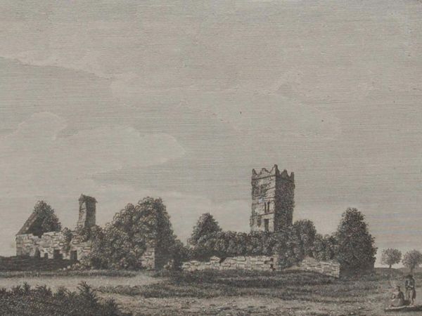 Clare Abbey 1797 Antique Print
