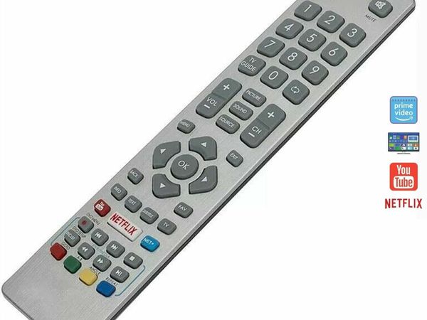 Replace Remote Control for Sharp Aquos 4K Smart TV SHW/RMC/0115 Youtube Netflix