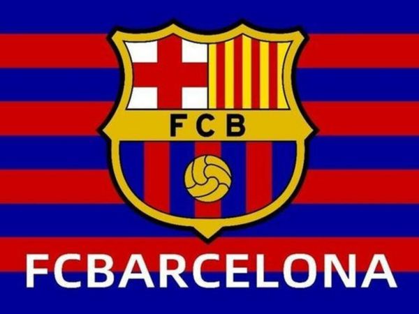 Barcelona football club flag