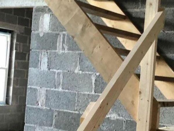 Construction Stairs for 9' ceiling