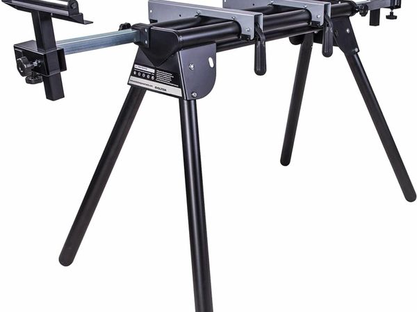 Compact Folding Mitre Saw Stand with Extending Support Arms