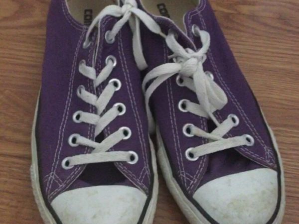 Purple converse size on sale 6