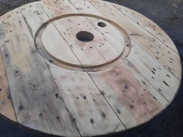 Whiskey barrel table tops