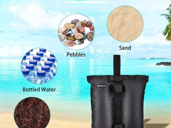 Gazebo Weights Set of 4 Heavy Duty, Sandbags Industrial Grade 1680D