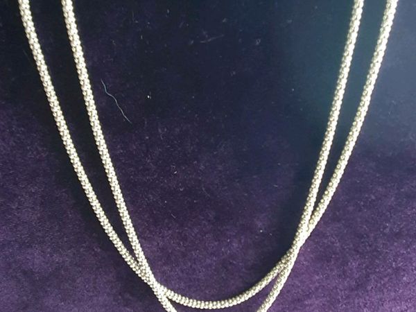 Sterling Silver Double Strand Necklace